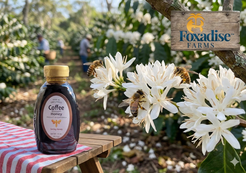 Foxadise Farms Specialty Honey Varietal Series: Discover the Deep, Bold Notes of Coffee Honey ☕️🍯✨