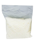 A package of white beeswax pellets.