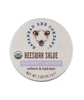 Savannah Bee Company beeswax salve container on a white background