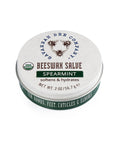 Savannah Bee Company beeswax salve tin on a white background