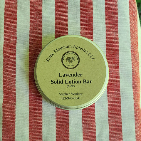 Stone Mountain Apiaries Solid Lotion Bars